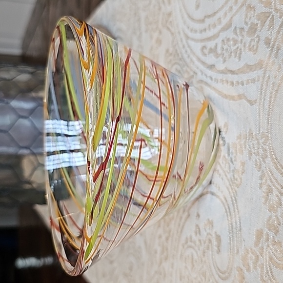 Hand Blown Color Swirl Candy/Nut Bowl Dish - OS - Picture 2 of 8